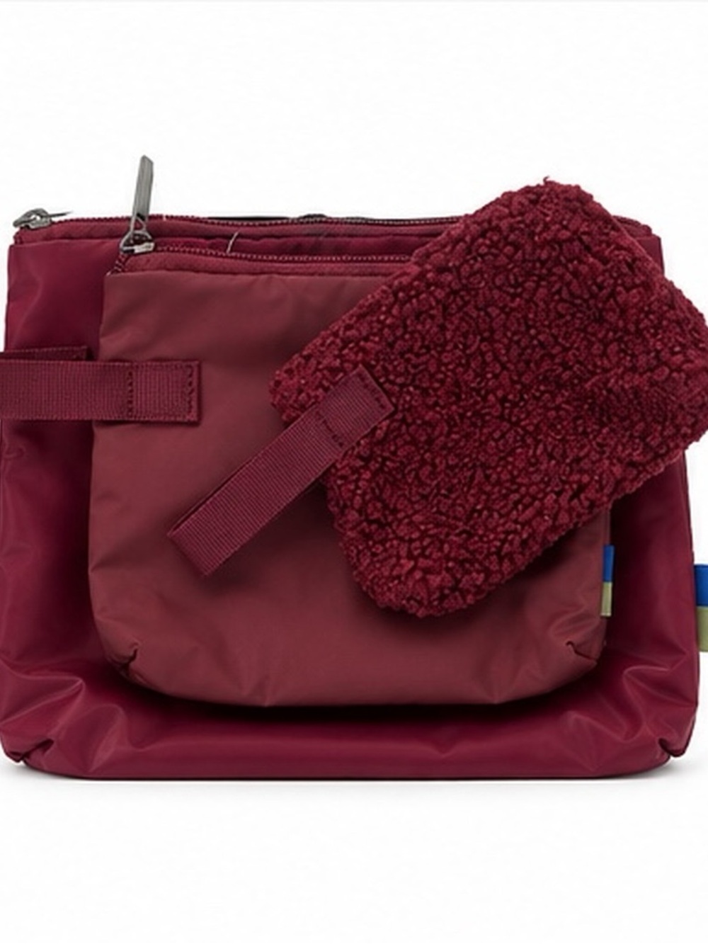 Open Story Women’s Burgundy 3 Count Pouch Set